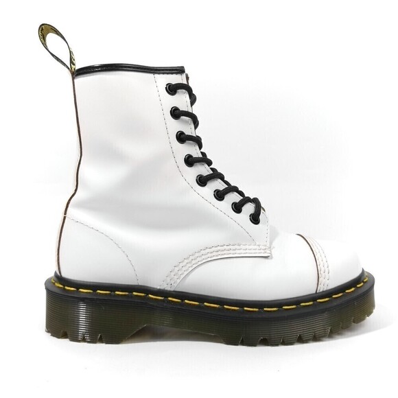 Dr. Martens 1460 Bex White Quilon Cap Toe Lace Up Boot 90s Grunge Y2k Streetwear - Picture 4 of 11